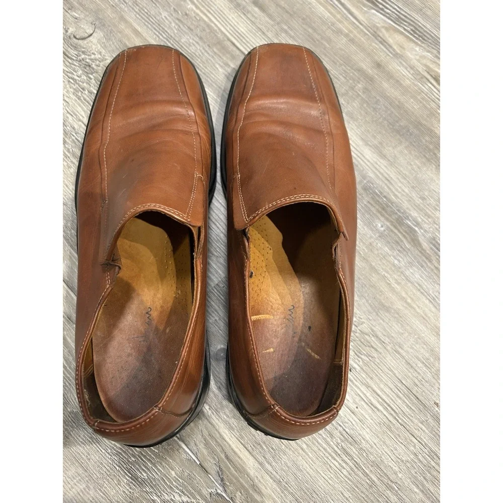 Cole Haan NikeAir C08093 Men's‎ Brown Leather Slip-On Loafers Size 11M SHOE